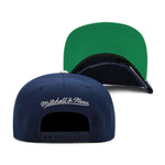 Georgetown Hoyas Navy Grey Mitchell & Ness Snapback Hat