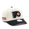 Philadelphia Flyers Off White Mitchell & Ness Precurved Snapback Hat