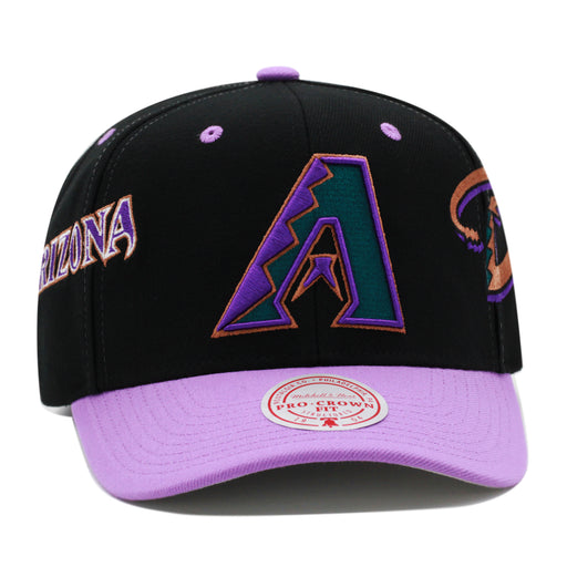 Arizona Diamondbacks Cooperstown Black Mitchell & Ness MLB Overbite Pro Snapback