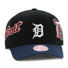 Detroit Tigers Black Mitchell & Ness MLB Overbite Pro Snapback