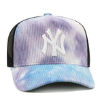 New York Yankees Tie-dye Mitchell & Ness Corduroy Trucker Snapback