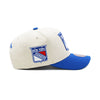 New York Rangers Off White Mitchell & Ness Precurved Snapback Hat