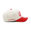 Detroit Red Wings Off White Mitchell & Ness Precurved Snapback Hat