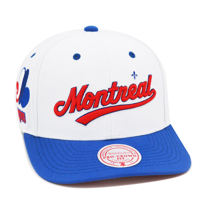 Montreal Expos Mitchell & Ness Cooperstown Evergreen Pro Snapback - White
