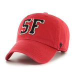 San Francisco 49ers Red 47 Brand Legacy Clean Up Dad Hat