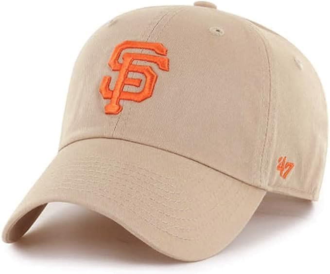 San Francisco Giants Khaki Orange 47 Brand Clean Up Dad Hat