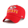Kansas City Chiefs Red 47 Brand Vernon Clean Up Dad Hat