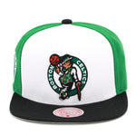 Boston Celtics Mitchell & Ness NBA On The Block Snapback Hat White/Black/Green