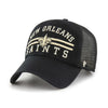 New Orleans Saints Black 47 Brand Highpoint Clean Up Snapback Hat