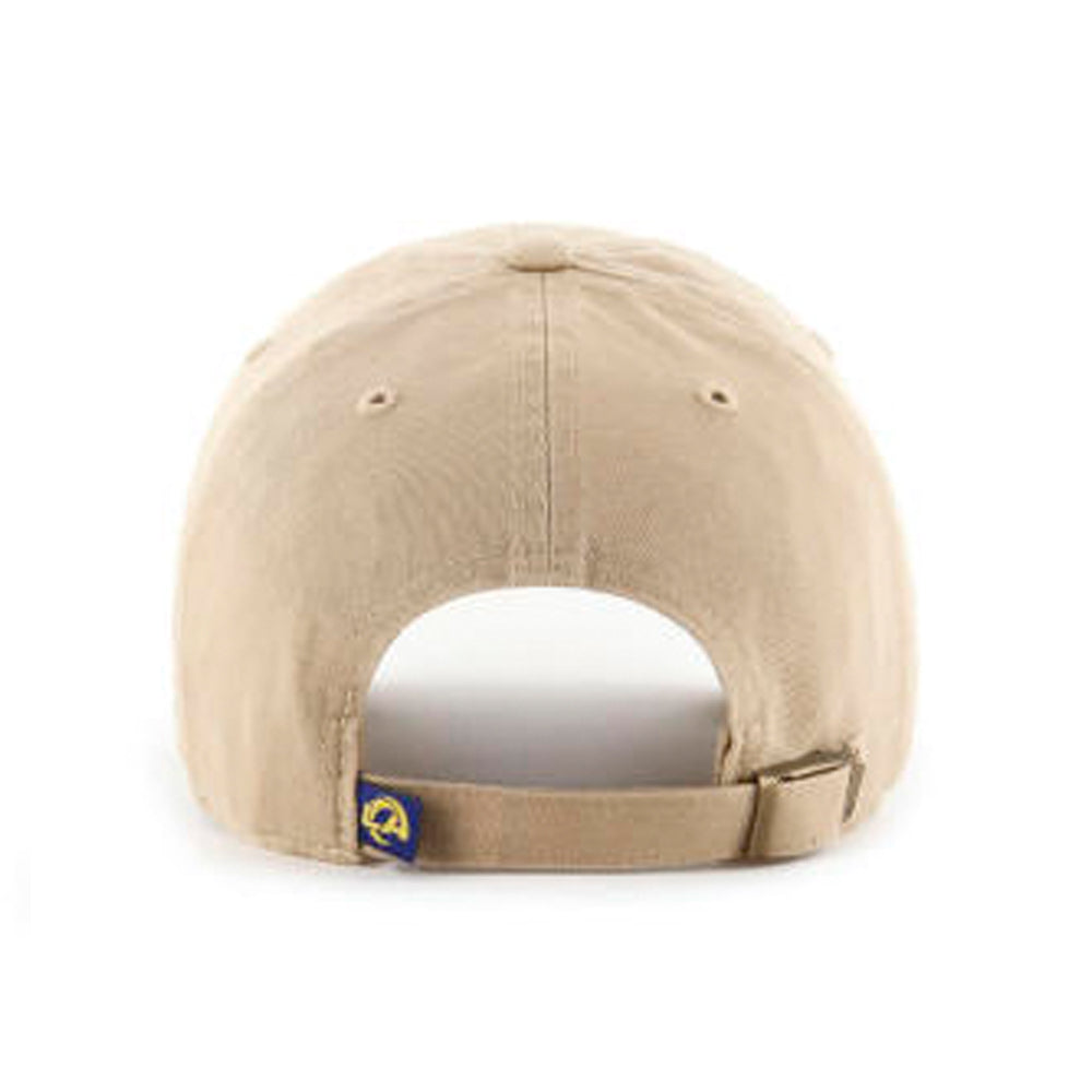 Los Angeles Rams Khaki 47 Brand Clean Up Dad Hat
