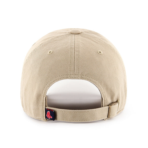 Boston Red Sox Khaki White 47 Brand Clean Up Dad Hat