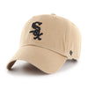 Chicago White Sox Khaki Black 47 Brand Clean Up Dad Hat