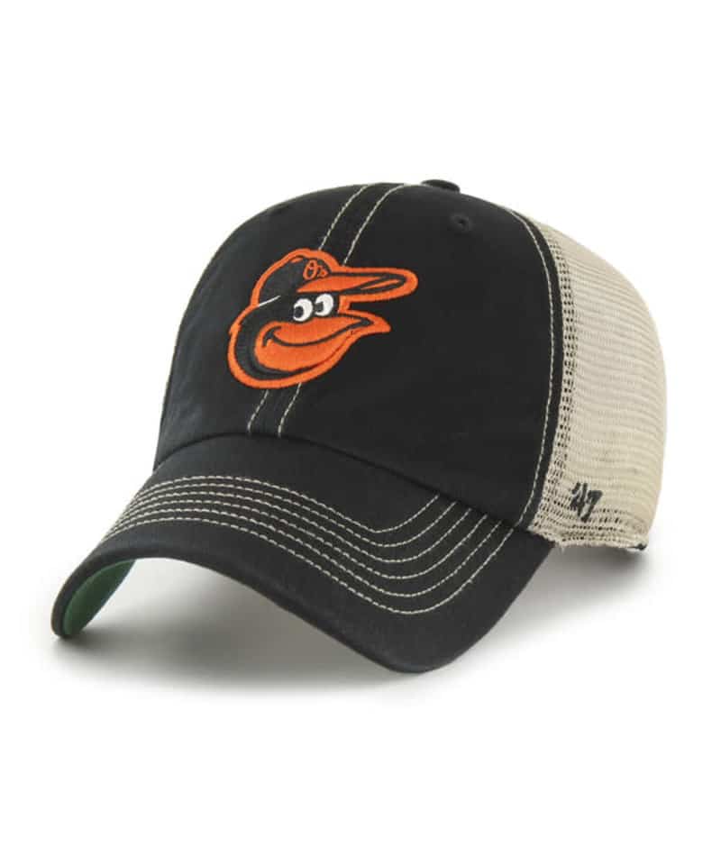 Baltimore Orioles Black 47 Brand Trawler Clean Up Snapback Hat