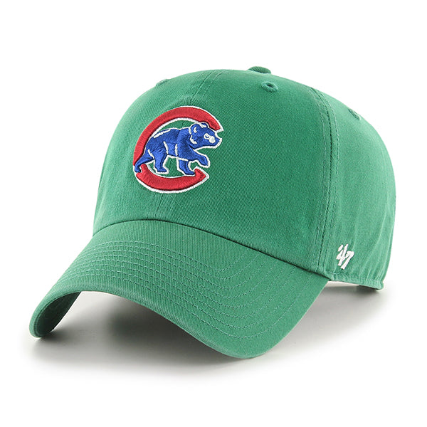 Chicago Cubs Kelly Green 47 Brand Clean Up Dad Hat