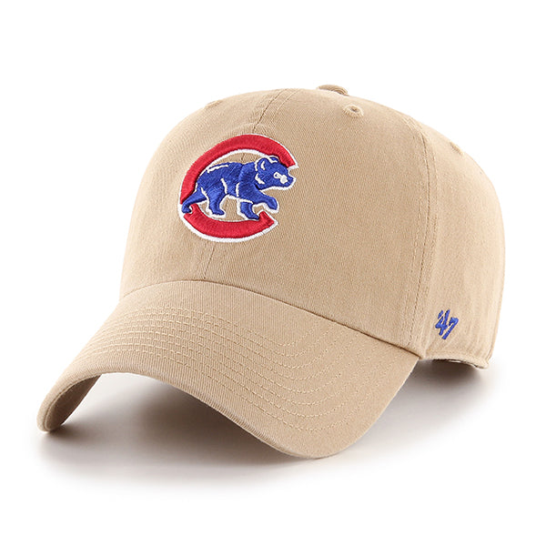 Chicago Cubs Khaki 47 Brand Clean Up Dad Hat