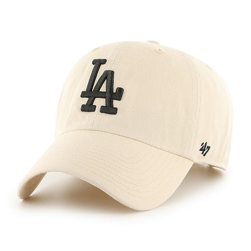 Los Angeles Dodgers 47 Brand Clean Up Dad Hat Natural/Black