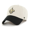 New Orleans Saints Bone Black 47 Brand Clean Up Dad Hat