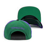 Milwaukee Bucks Mitchell & Ness Hardwood Classics NBA On The Block Snapback Hat Green/Black/Purple