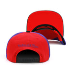 Toronto Raptors Mitchell & Ness Hardwood Classics NBA On The Block Snapback Hat Red/Black/Purple