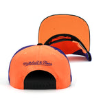 Phoenix Suns Mitchell & Ness Hardwood Classics NBA On The Block Snapback Hat Orange/Black/Purple