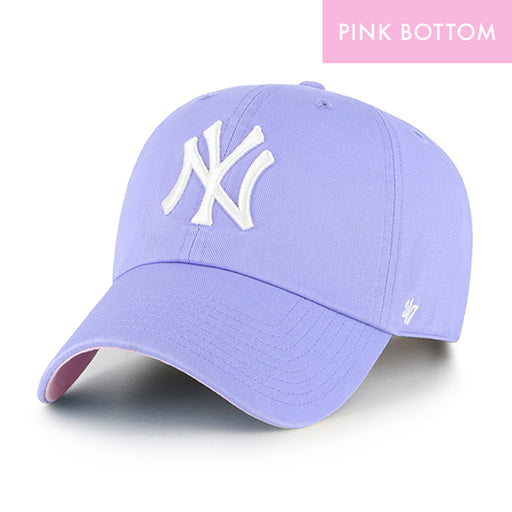 New York Yankees Lavender 47 Brand Ballpark Clean Up Dad Hat