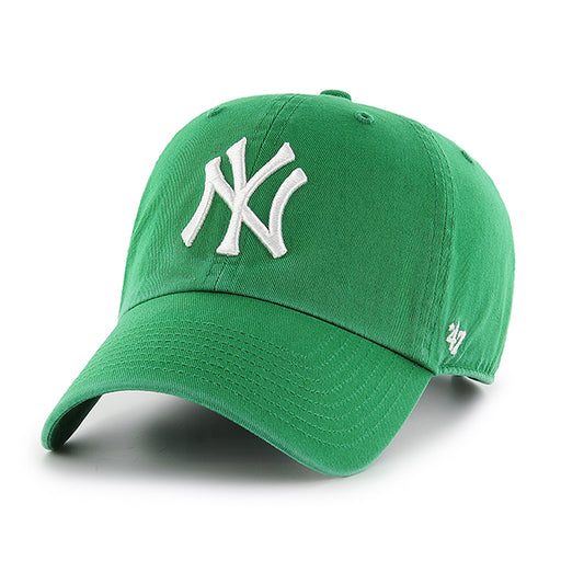 New York Yankees Kelly Green 47 Brand Clean Up Dad Hat