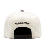 San Diego Padres Off White Mitchell & Ness Precurved Snapback Hat