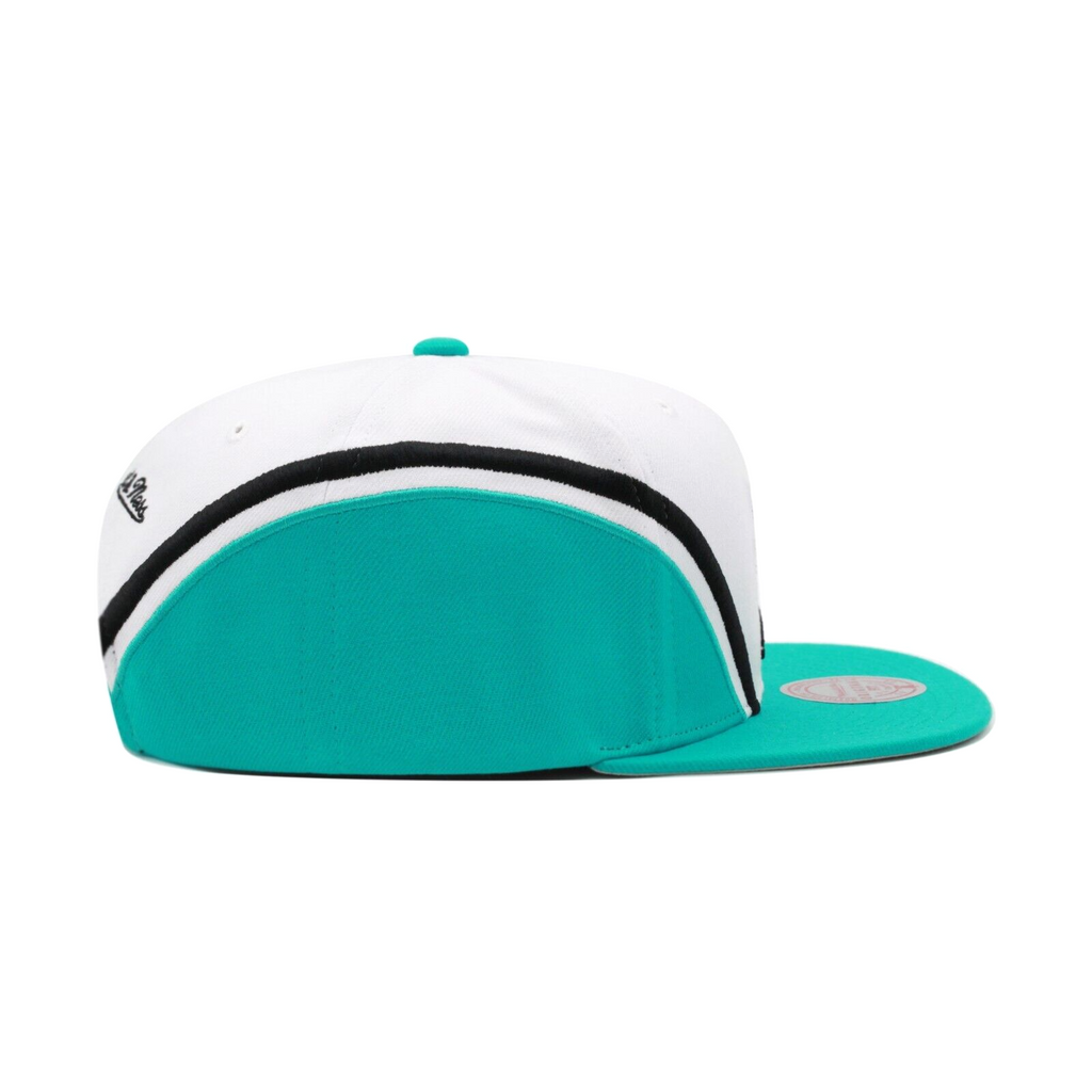 Florida Marlins White Mitchell & Ness Overhead Snapback Hat