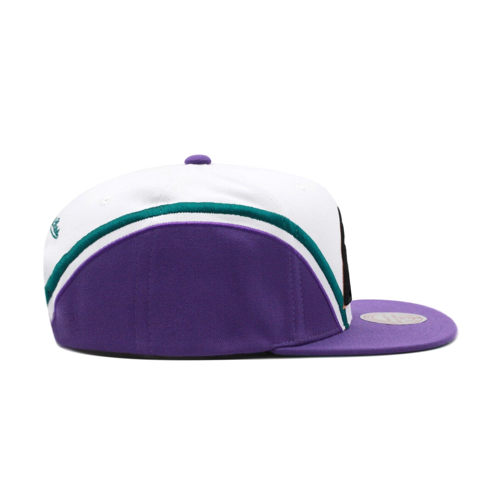 Arizona Diamondbacks White Mitchell & Ness Overhead Snapback Hat