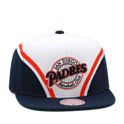 San Diego Padres White Mitchell & Ness Overhead Snapback Hat