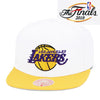 Los Angeles Lakers Mitchell & Ness Snapback Hat White/Yellow/NBA Finals 2010