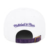 Los Angeles Lakers Mitchell & Ness Dad Hat Strapback - White/Purple