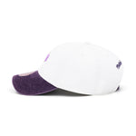 Los Angeles Lakers Mitchell & Ness Dad Hat Strapback - White/Purple