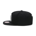 Brooklyn Nets Mitchell & Ness Snapback Hat Black/Grey Bottom
