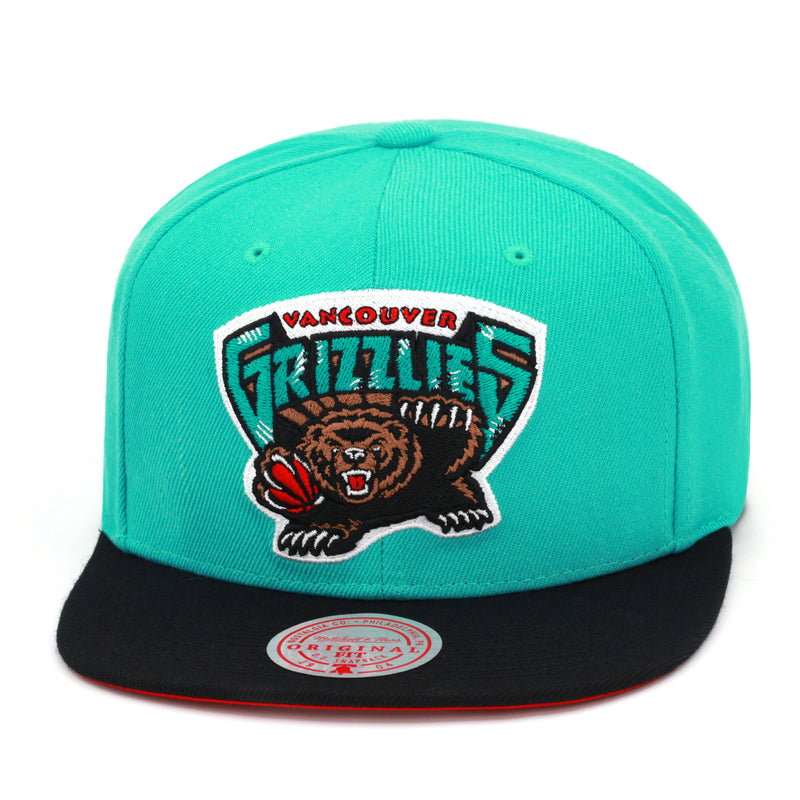 Vancouver Grizzlies Mitchell & Ness Snapback Hat Teal/Black