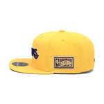 Los Angeles Lakers Mitchell & Ness Fitted Hat Yellow/NBA Finals 1997