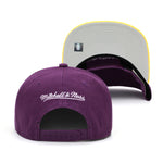 Los Angeles Lakers Mitchell & Ness Snapback Hat Purple/Yellow/NBA Finals 1988