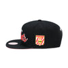 Houston Rockets Pastel Pink Bottom Mitchell & Ness Snapback Hat Black