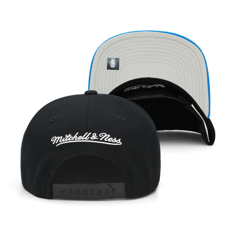 Orlando Magic Black Blue Mitchell & Ness Snapback Hat