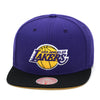 Los Angeles Lakers Mitchell & Ness Snapback Hat Purple/Black