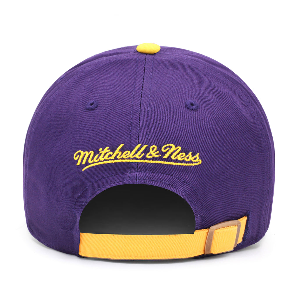 Los Angeles Lakers Mitchell & Ness Dad Hat Strapback Purple/Yellow