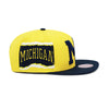 Michigan Wolverines Mitchell & Ness Jumbotron Snapback Hat Yellow/Nvay