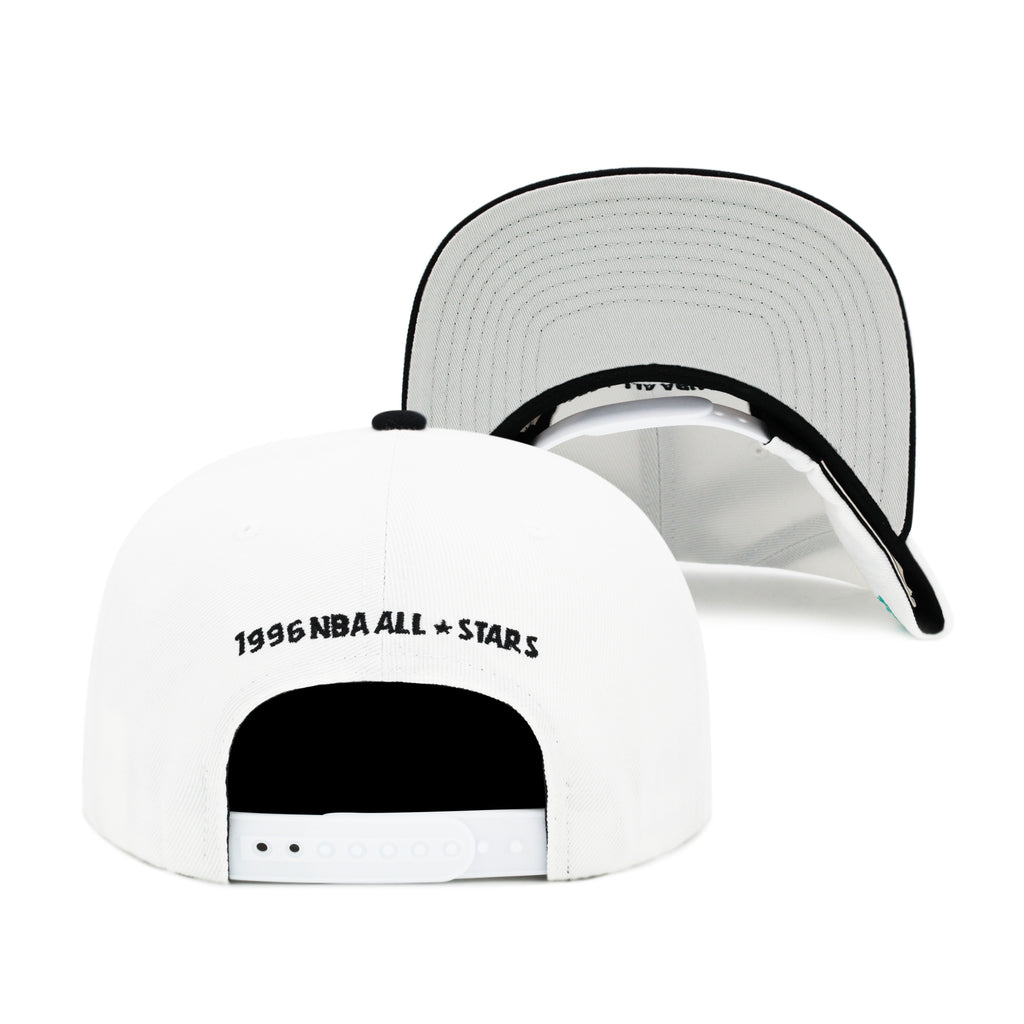 NBA 96 All Star Game Mitchell & Ness Snapback Hat White/Black