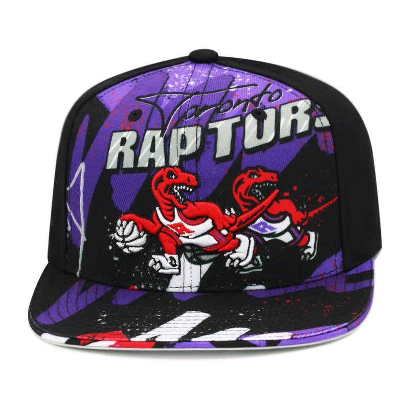 Toronto Raptors Mitchell & Ness NBA Hyper Loops DNA Snapback Hat Black