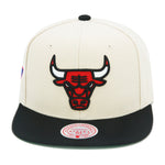 Chicago Bulls Off White Mitchell & Ness NBA 50th Snapback Hat