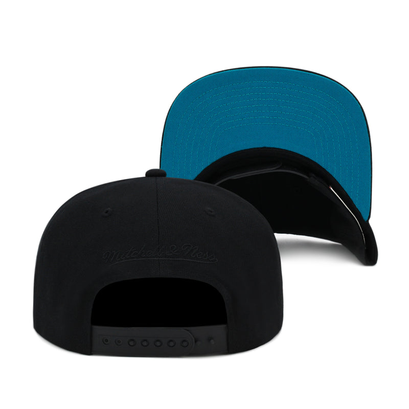 Detroit Pistons Mitchell & Ness Snapback Hat Black/Side Patch