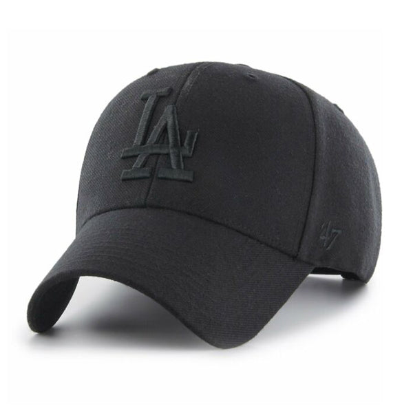 Los Angeles Dodgers 47 Brand MVP Hat Black on Black