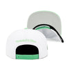 Miami Heat NBA Pure Platinum Mitchell & Ness Snapback Hat White/Mint Green