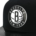 Brooklyn Nets Mitchell & Ness Snapback Hat Black/White/TPU