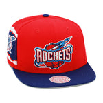 Houston Rockets Mitchell & Ness Jumbotron Snapback Hat Red/Royal